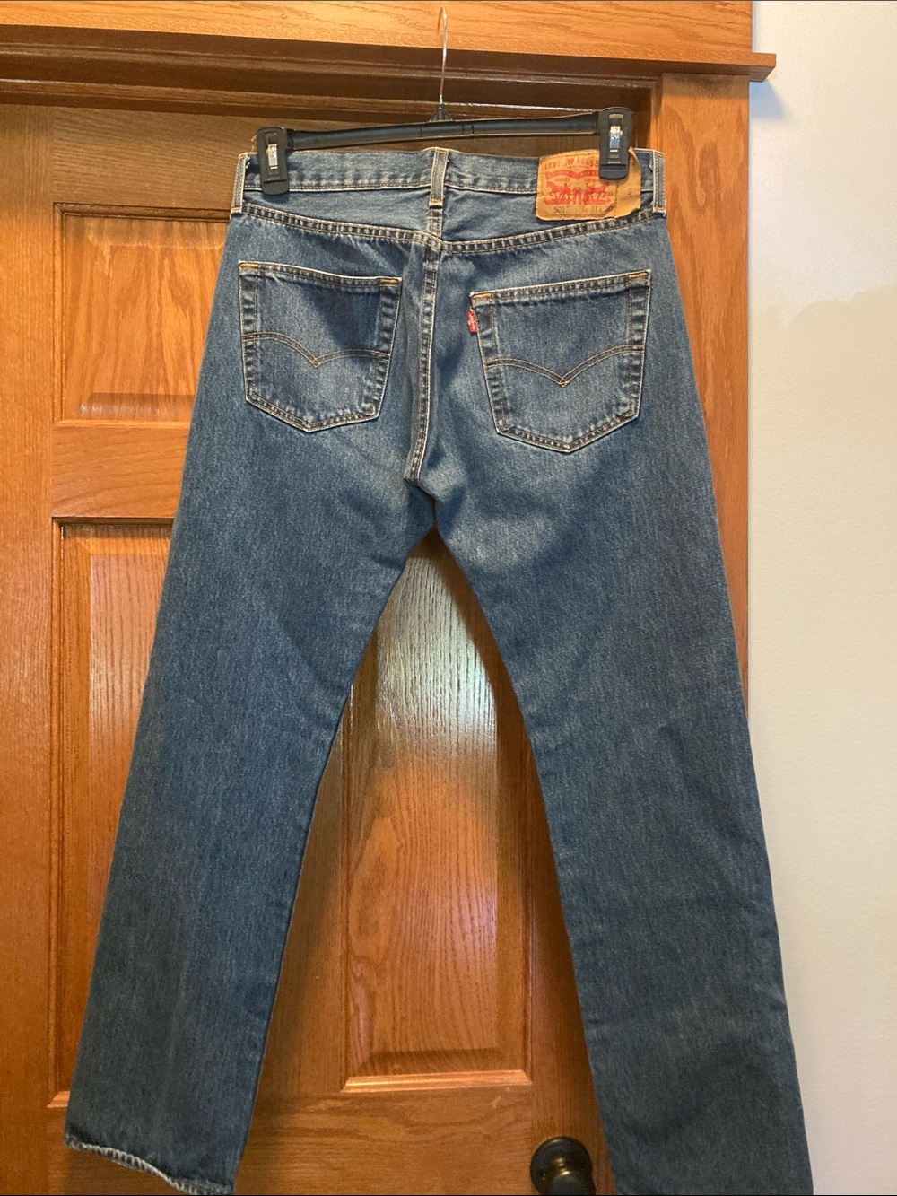 Levi's Men's Dark Blue Straight-Leg Jeans - Picture 2 of 4